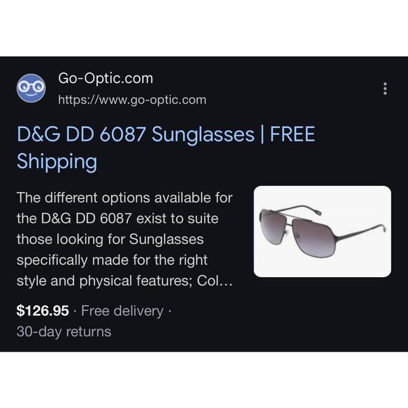D&G DD 6087 Sunglasses Dolce & Gabbana Used Women\'s Luxury Shades main image 6